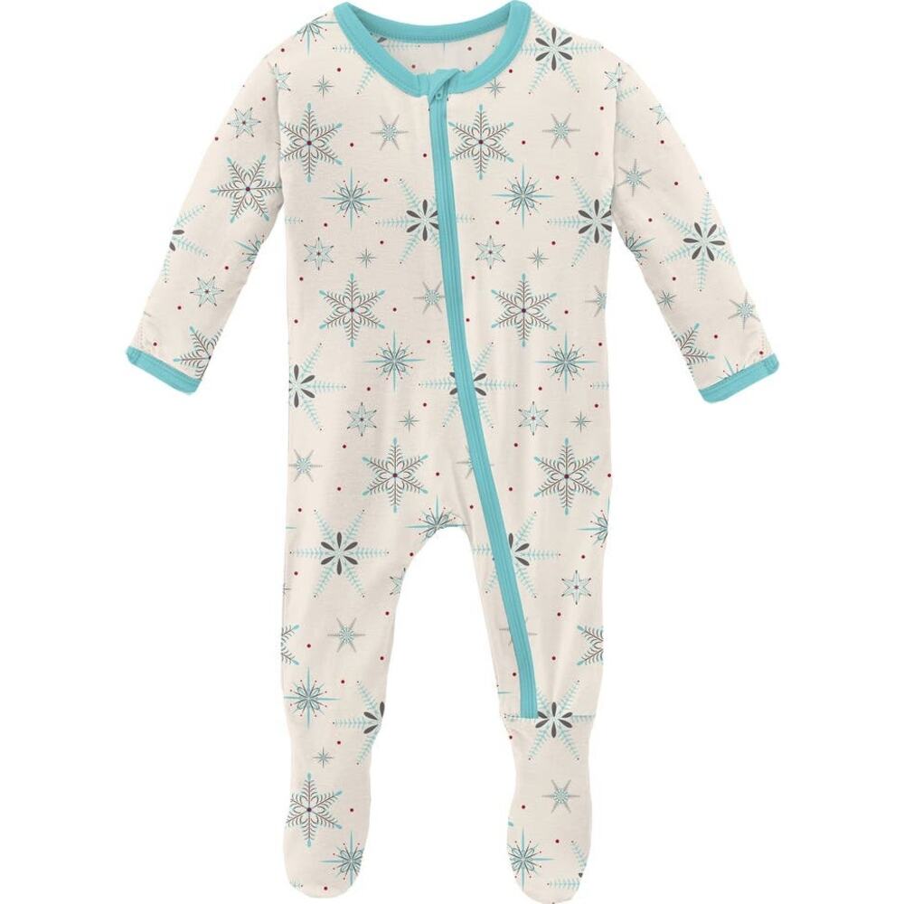 KicKee Pants Printed Fitted One-Piece Footie 6-9M
